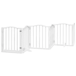 skladana-bramka-dla-psa-z-drzwiami-6-paneli-biala-300-cm