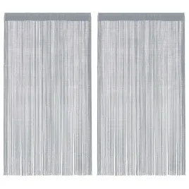 zaslony-sznurkowe-2-szt-jasnoszary-100x250-cm