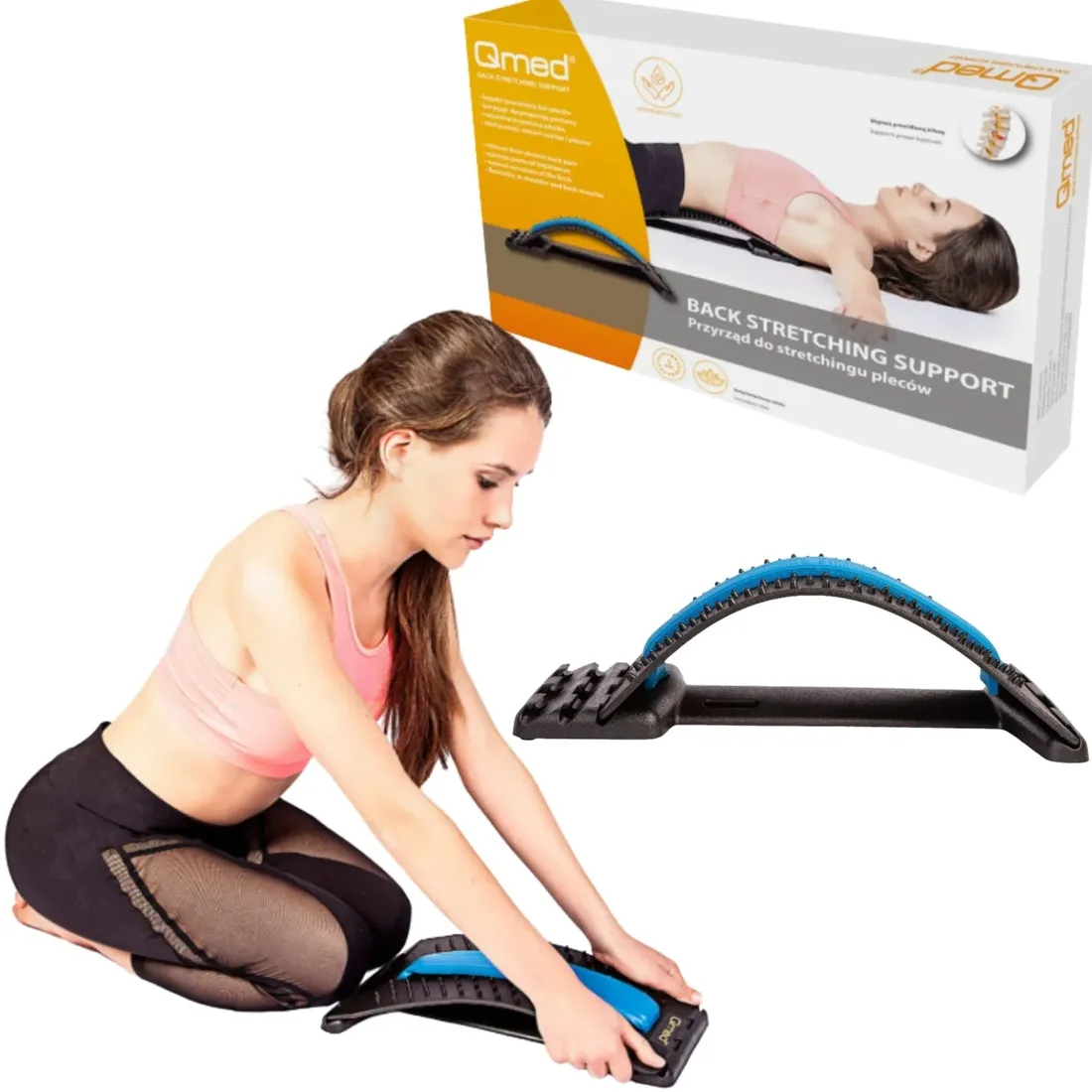 qmed-back-stretching-support-przyrzad-do-stretchingu-plecow-stan-nowy