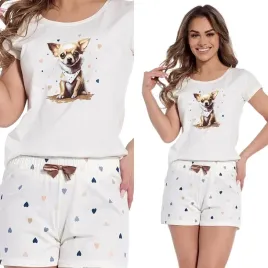 pizama-damska-cornette-628-chihuahua-kolor-ecru-rozmiar-xxl-44