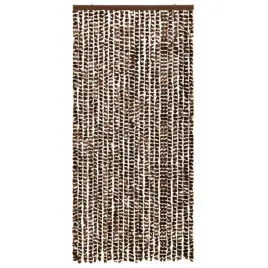 zaslona-przeciwko-owadom-brazowo-biala-100-x-220-cm-z-szenilu-polipropyl