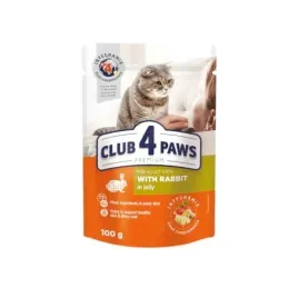 club-4-paws-premium-adult-cat-z-krolikiem-w-galaretce-saszetka-100g
