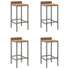 stolki-barowe-4-szt-szary-polirattan-i-lite-drewno-akacjowe