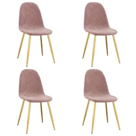 krzesla-stolowe-4-szt-rozowe-obite-aksamitem