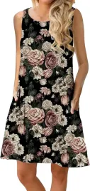 sukienka-damska-mini-czarna-w-kwiaty-r-xl