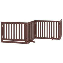 skladana-bramka-dla-psa-z-drzwiami-4-panele-braz-320-cm