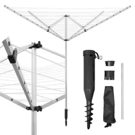 suszarka-ogrodowa-4-ramienna-alu-na-pranie-50m-pionowa-z-pokrowcem-wbijana