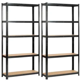 2x-regal-garazowy-magazynowy-metalowy-90x30x180-cm-pojemny-5-polek-czarny