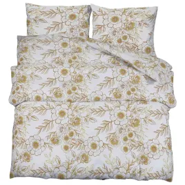 zestaw-poscieli-140x200-cm-bialy-i-brazowy-100percent-bawelna