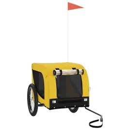 przyczepka-rowerowa-dla-zwierzat-133x69x735cm-zolto-czarna