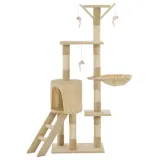 drapak-kotyplus-bezowy-138cm-domek-platforma-myszki-marka-inna
