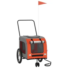 przyczepka-rowerowa-dla-zwierzat-63x121x65cm-pomaranczowo-szara