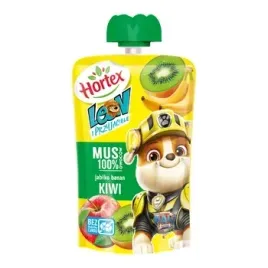 hortex-leon-przekaska-mus-100percent-owocow-jablko-banan-kiwi-saszetka-100g