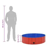 basen-dla-psa-120x30-czerwony-pvc-marka-inna-stan-nowy