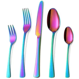bestdin-rainbow-cutlery-set-6-osob-30-czesci-teczowe