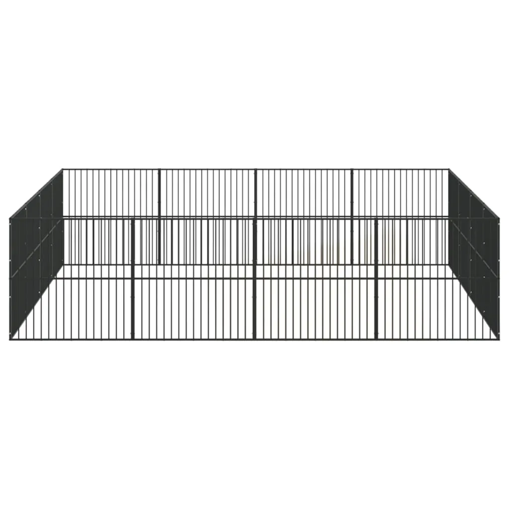 klatka-dla-psa-400x400-cm-czarna-stan-nowy