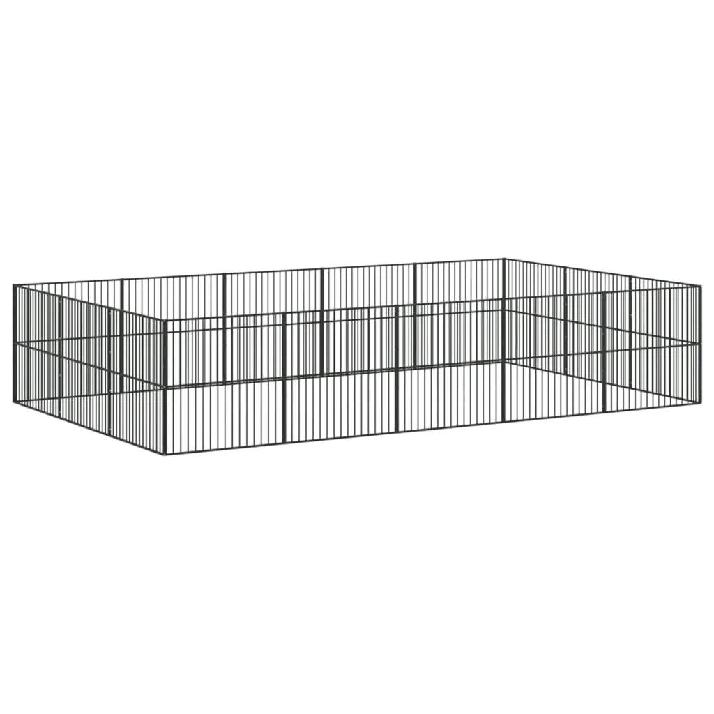 klatka-dla-psa-400x400-cm-czarna-stan-nowy