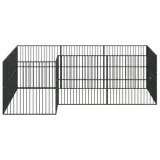 kojec-dla-psa-12-paneli-czarny-stal-galwanizowana-szerokosc-303-cm