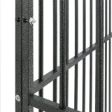 kojec-dla-psa-12-paneli-czarny-stal-galwanizowana-material-wykonania-metal