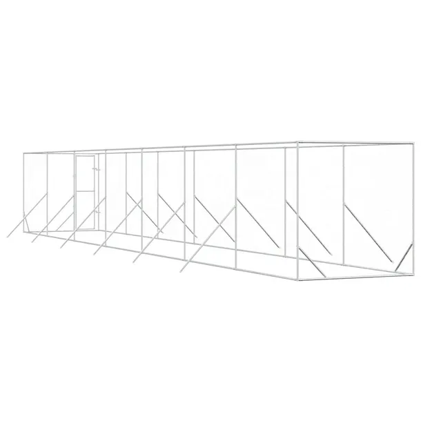 klatka-dla-psa-2x14x2-m-srebrna-wysokosc-200-cm