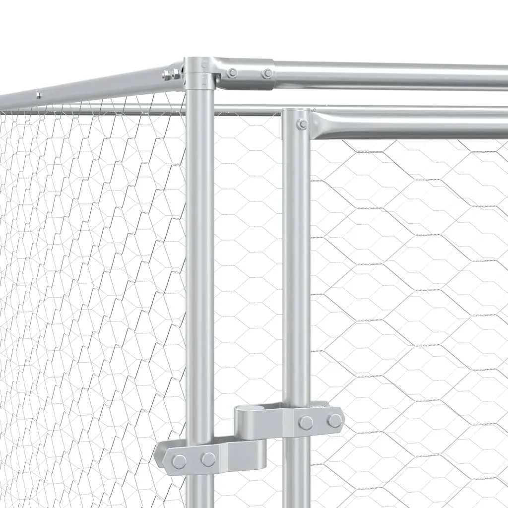 klatka-dla-psa-2x14x2-m-srebrna-stan-nowy