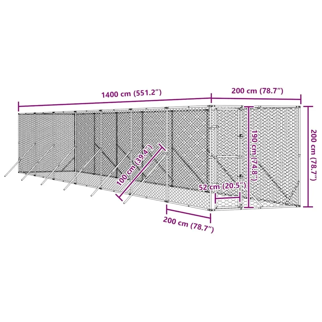 klatka-dla-psa-2x14x2-m-srebrna