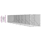 klatka-dla-psa-2x14x2-m-srebrna-wysokosc-produktu-200-cm