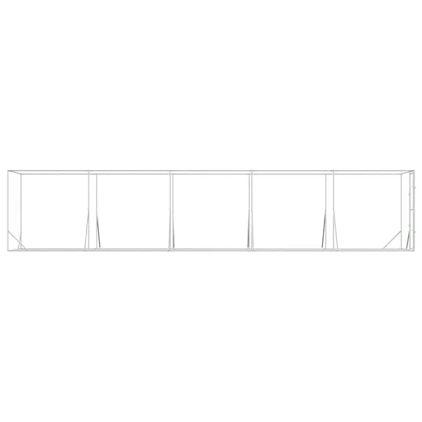klatka-dla-psa-2x10x2m-srebrna-szerokosc-10-cm