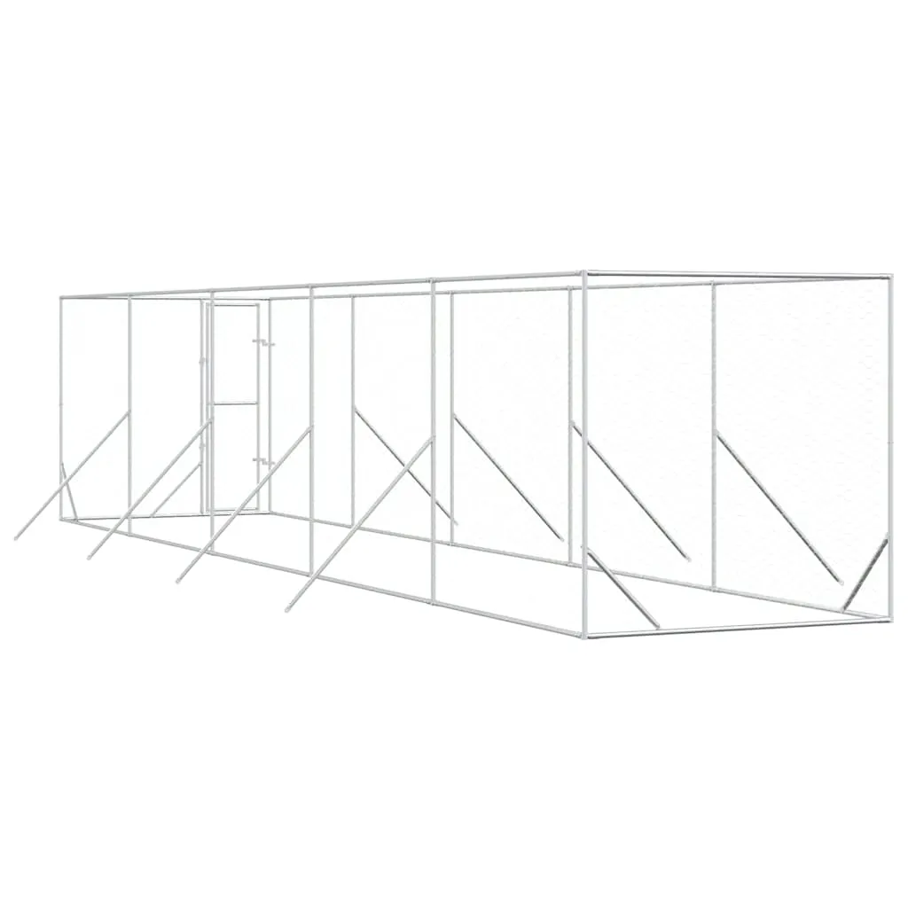 klatka-dla-psa-2x10x2m-srebrna