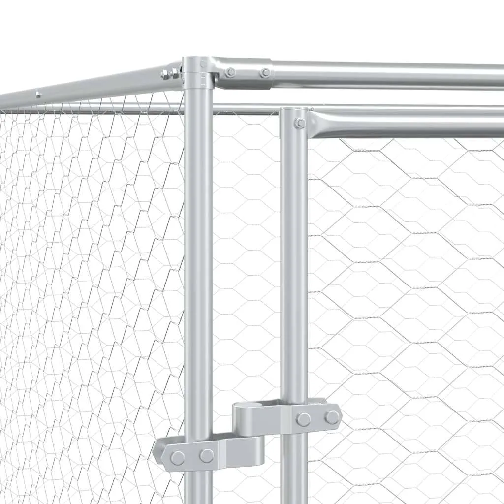 klatka-dla-psa-2x10x2m-srebrna-stan-nowy