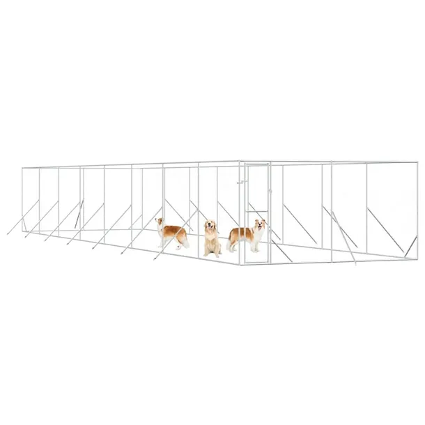 klatka-dla-psa-4x16x2m-srebrna-dlugosc-4-cm