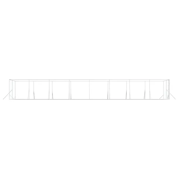 klatka-dla-psa-4x16x2m-srebrna-wysokosc-200-cm
