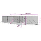 klatka-dla-psa-4x16x2m-srebrna-wysokosc-produktu-200-cm