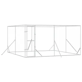 klatka-dla-psa-4x4x2m-srebrna