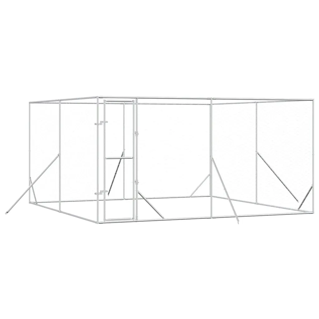 klatka-dla-psa-4x4x2m-srebrna