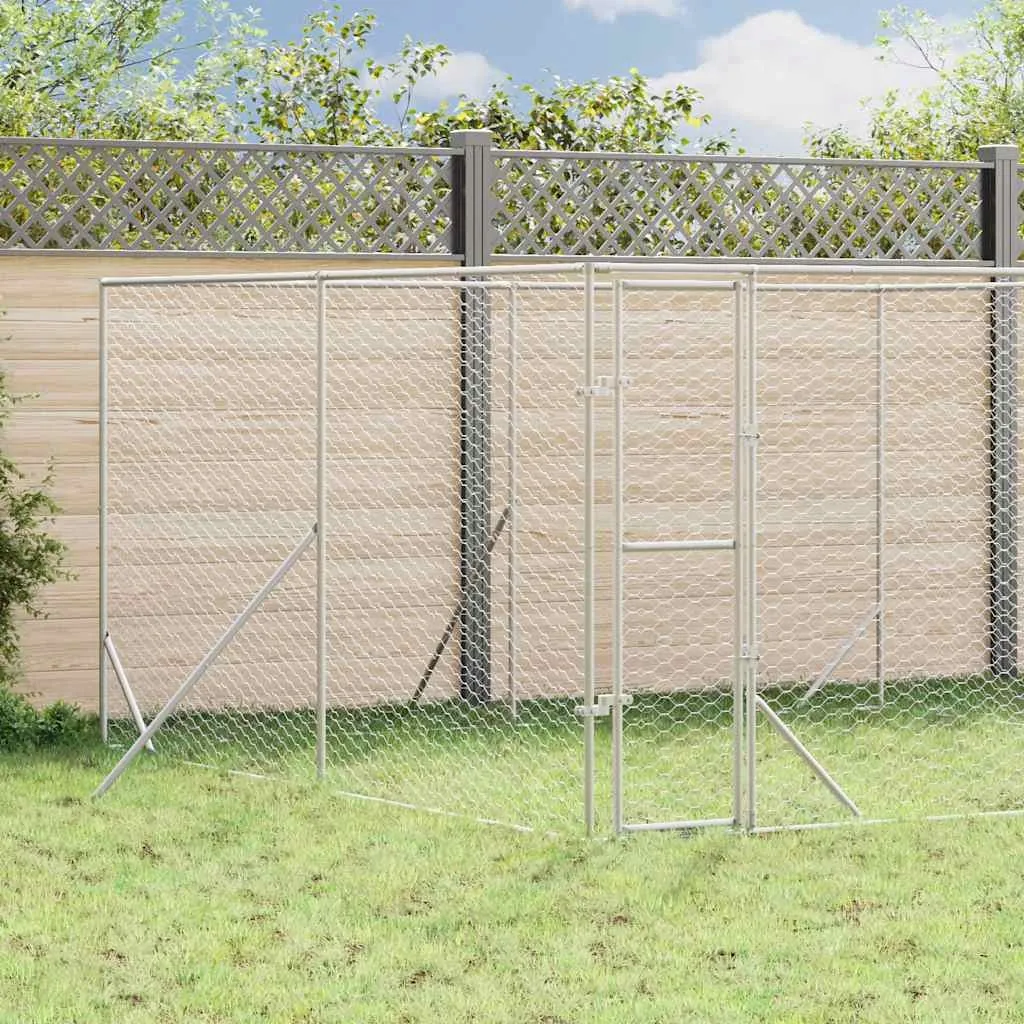 klatka-dla-psa-4x4x2m-srebrna