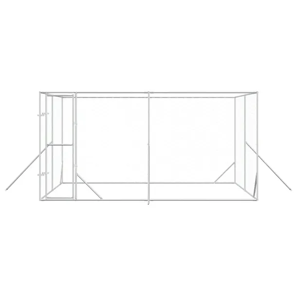 klatka-dla-psa-4x4x2m-srebrna-dlugosc-200-cm