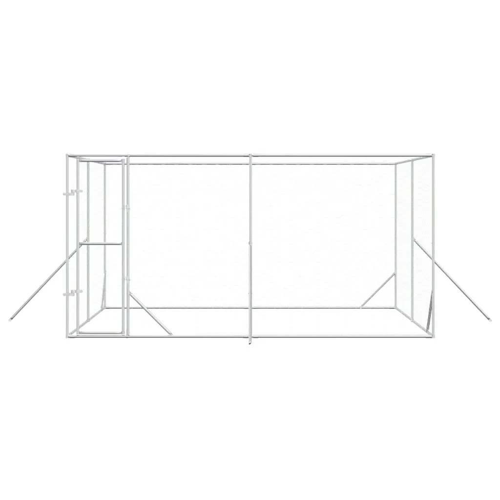 klatka-dla-psa-4x4x2m-srebrna
