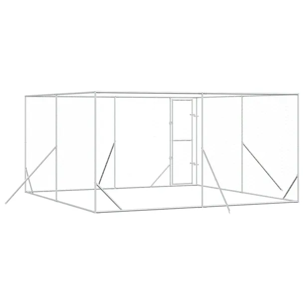 klatka-dla-psa-4x4x2m-srebrna-wysokosc-200-cm