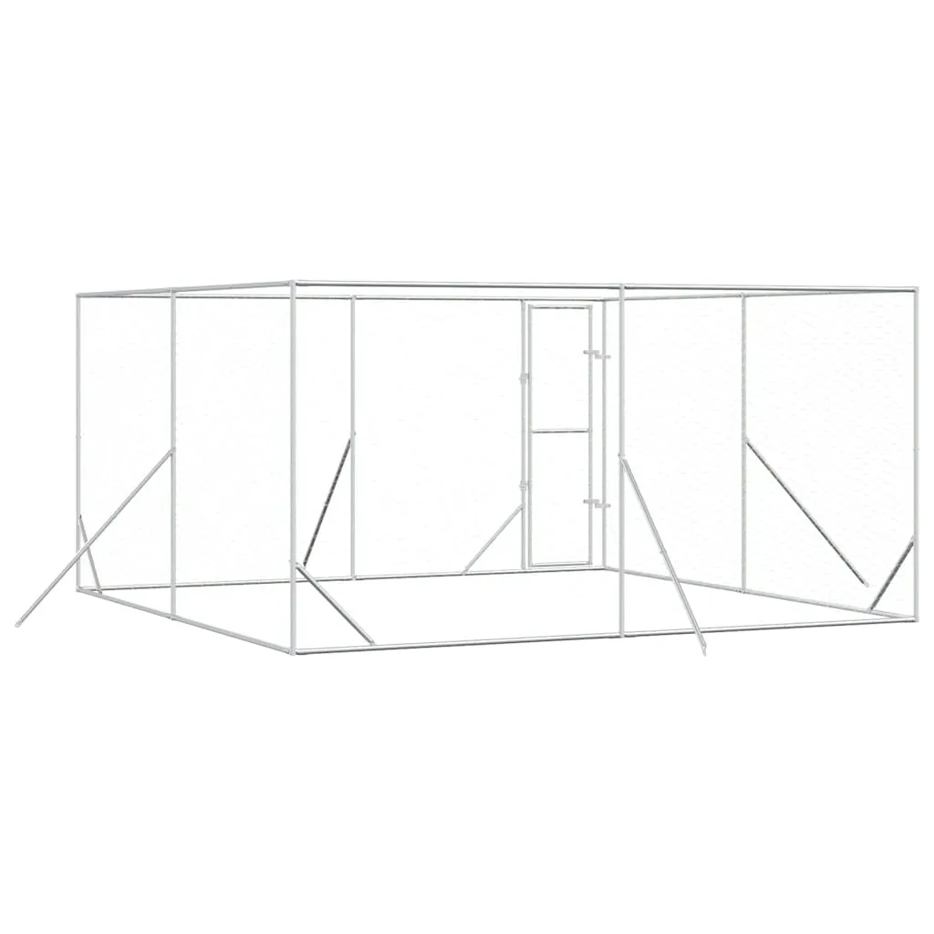 klatka-dla-psa-4x4x2m-srebrna