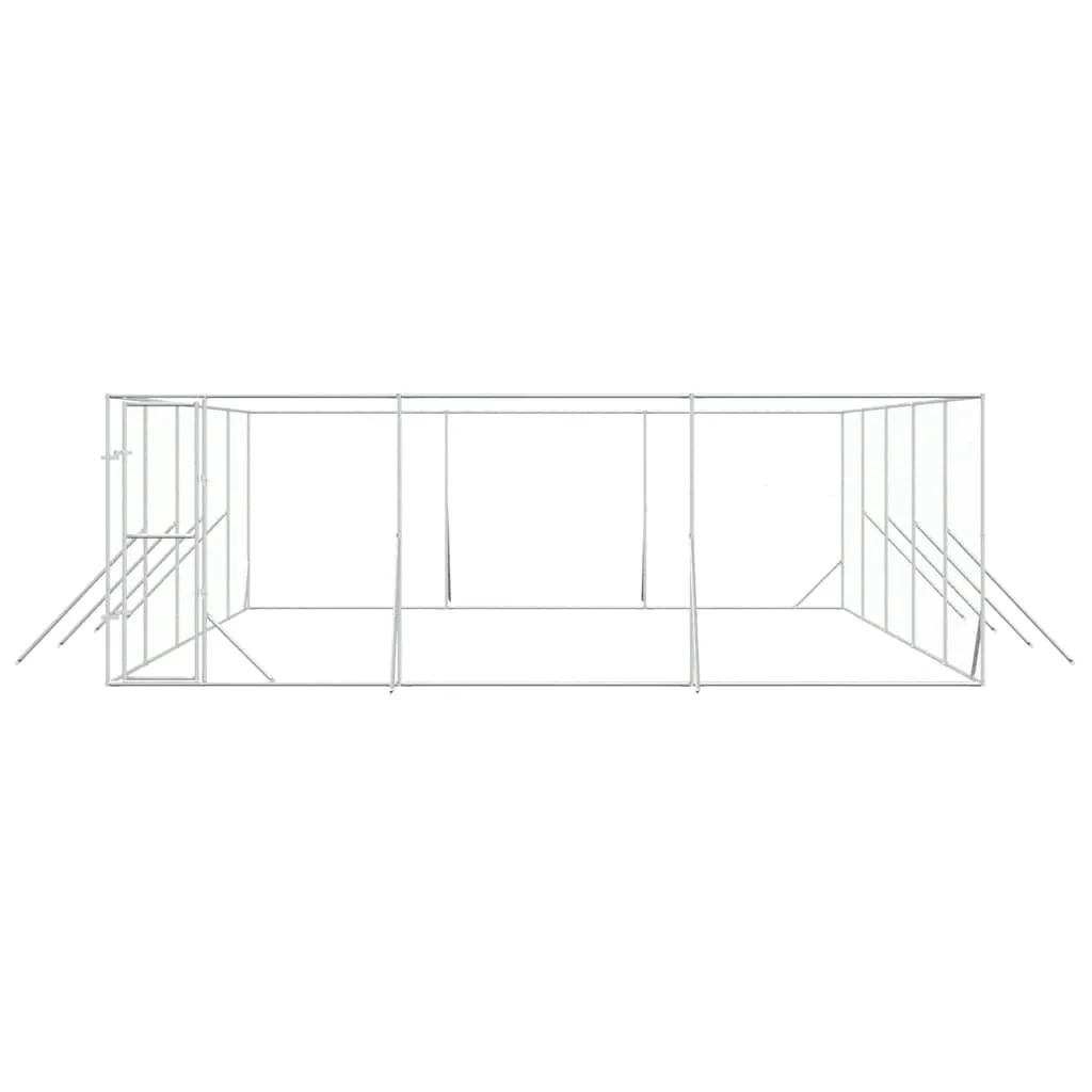 klatka-dla-psa-6x10x2m-srebrna-stan-nowy
