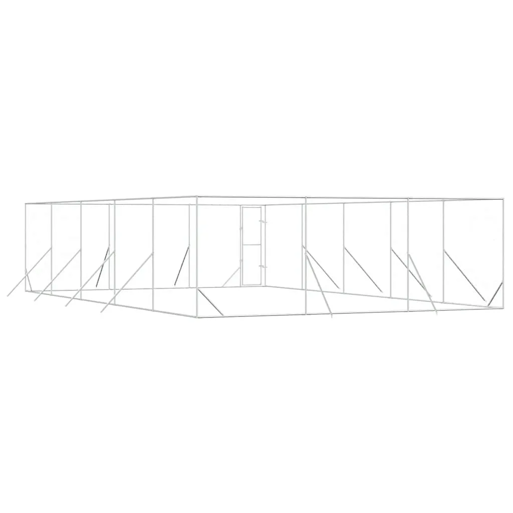 klatka-dla-psa-6x10x2m-srebrna-stan-nowy
