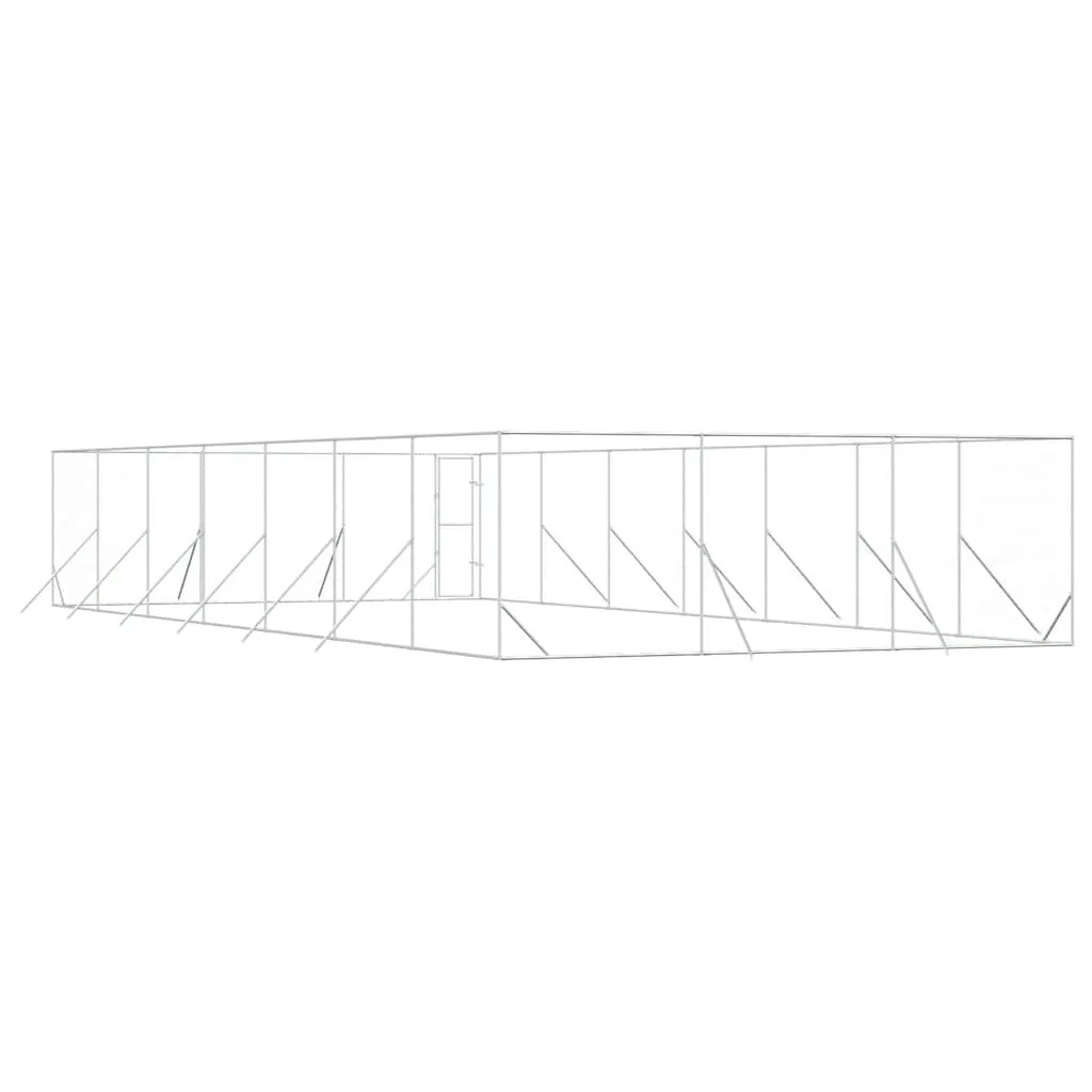 klatka-dla-psa-6x14x2m-srebrna-stan-nowy