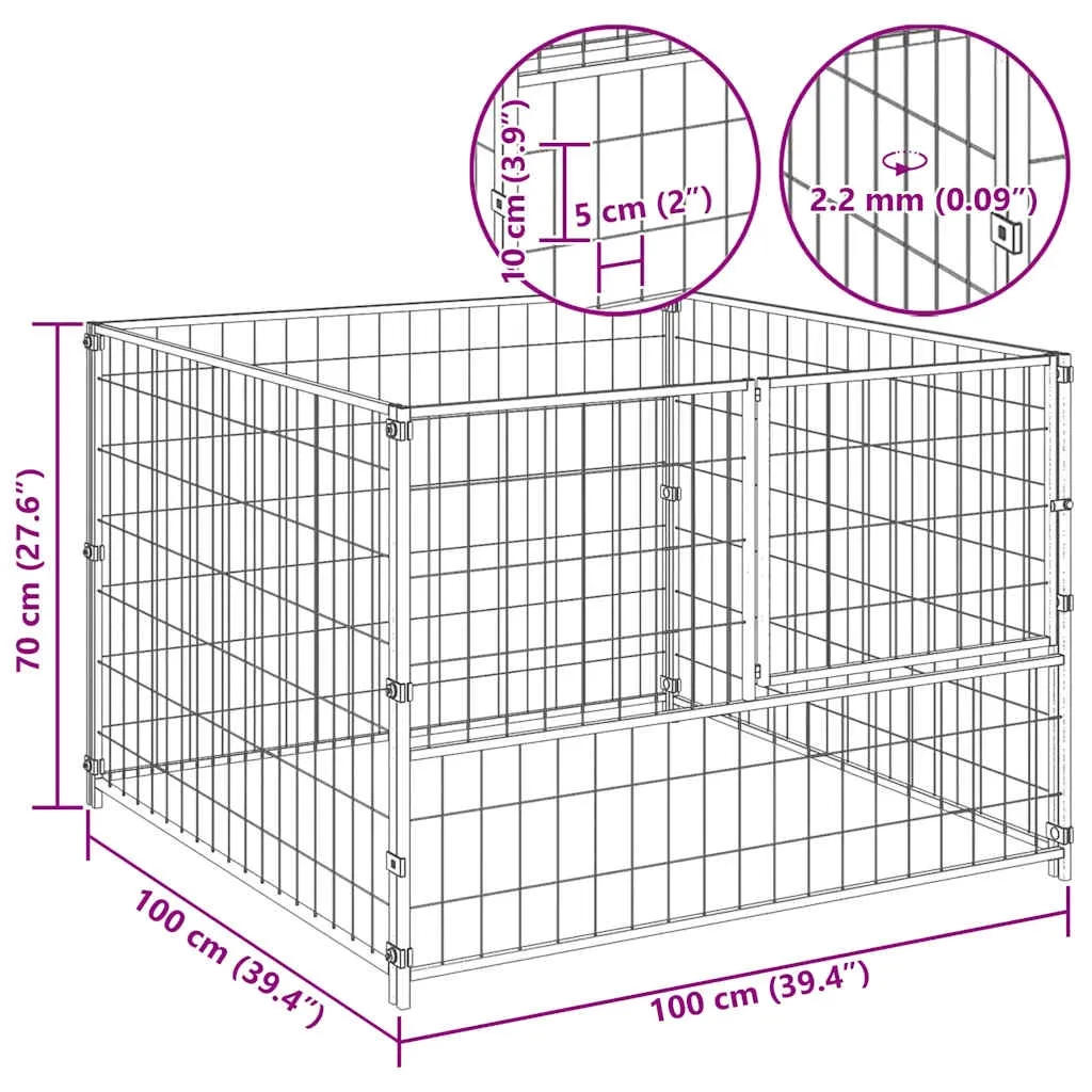 kojec-dla-psa-100x100x70cm-czarny-stal
