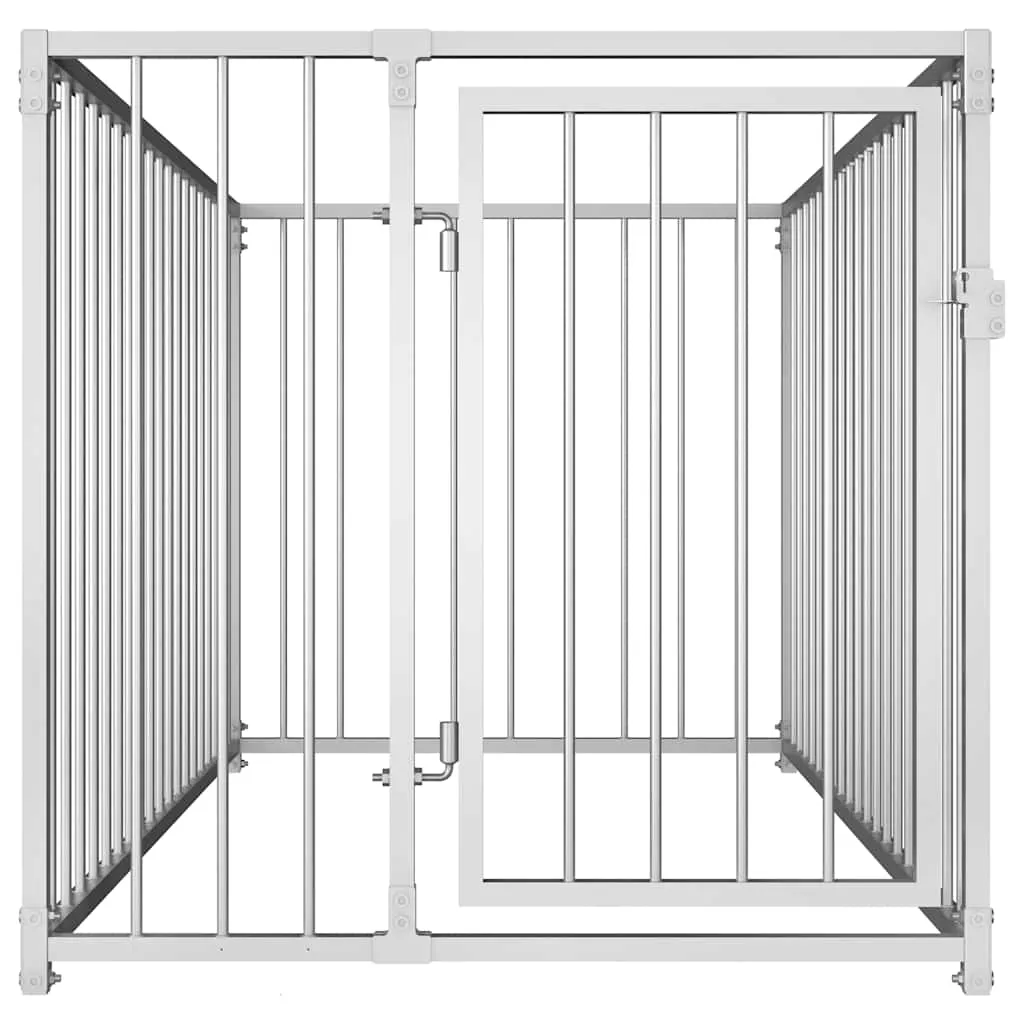 kojec-dla-psa-100x200x100cm-srebrny-stan-nowy
