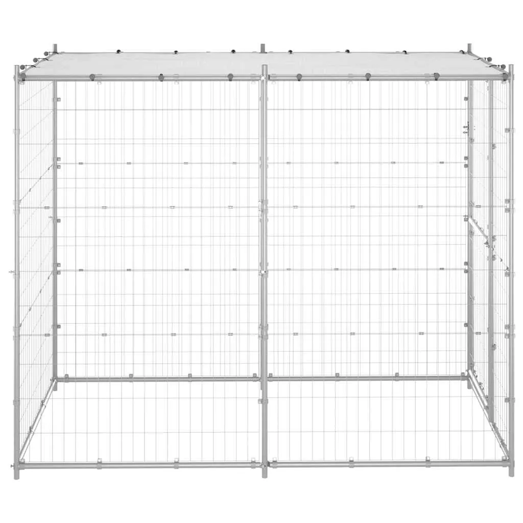 kojec-dla-psa-110x220x180cm-srebrny-stan-nowy