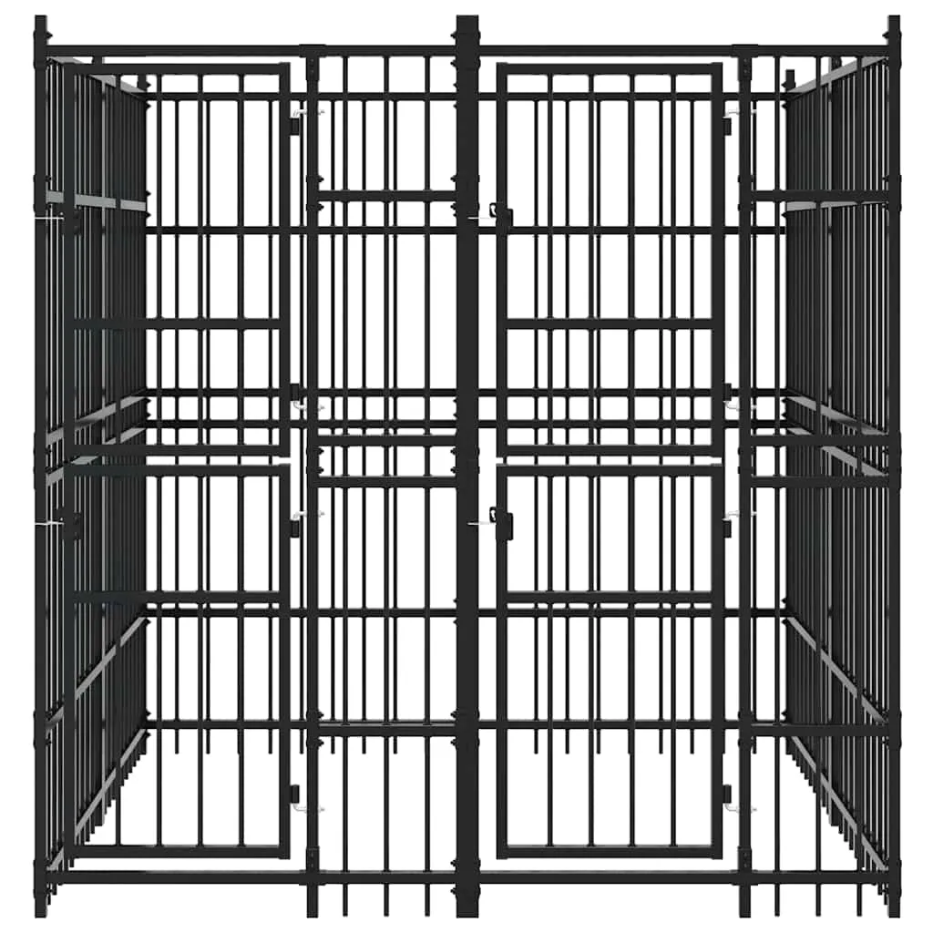 kojec-dla-psa-192x192x200-cm-czarny-stan-nowy