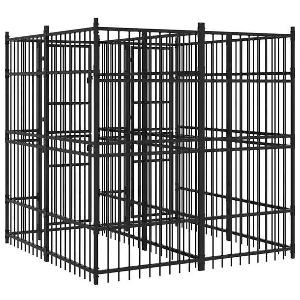 kojec-dla-psa-192x192x200-cm-czarny-material-wykonania-metal