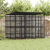 kojec-dla-psa-295x200x228-cm-czarny-stan-nowy