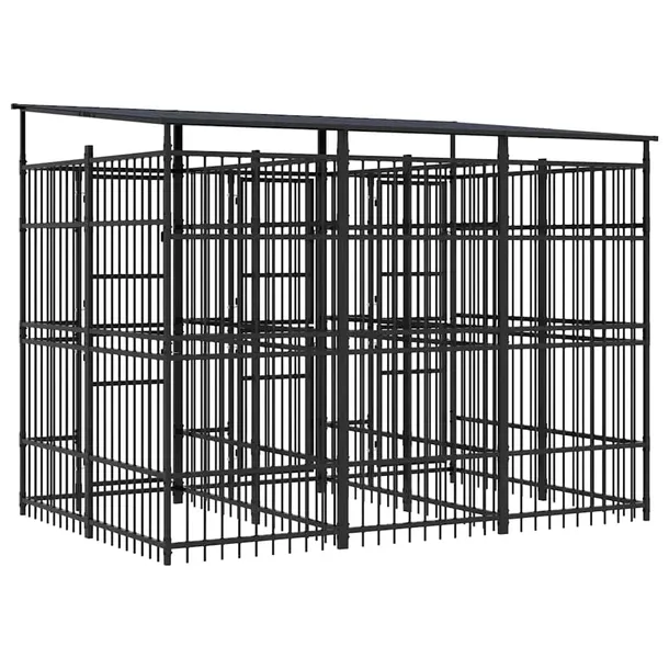 kojec-dla-psa-295x200x228-cm-czarny-material-wykonania-metal
